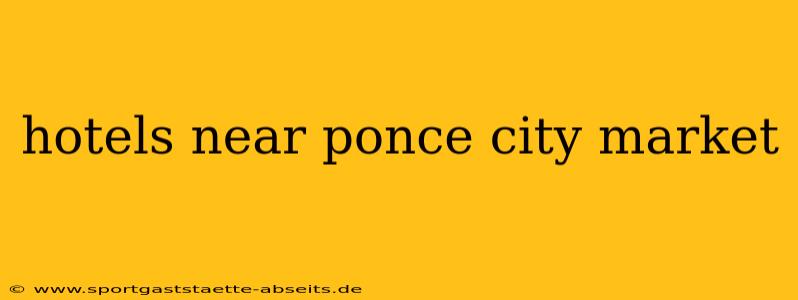 hotels near ponce city market
