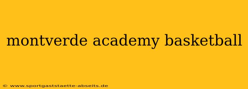 montverde academy basketball