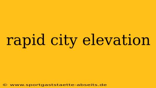 rapid city elevation