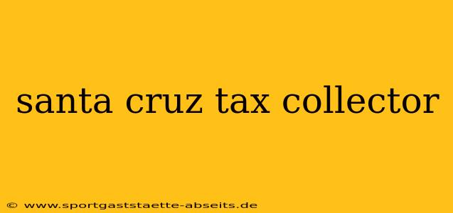 santa cruz tax collector