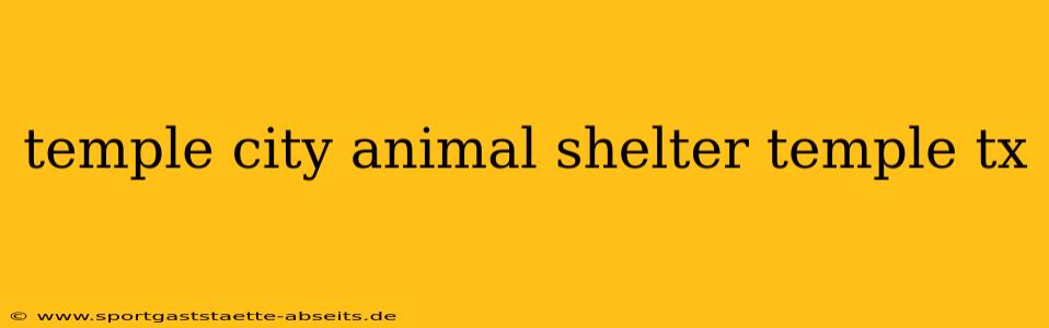 temple city animal shelter temple tx