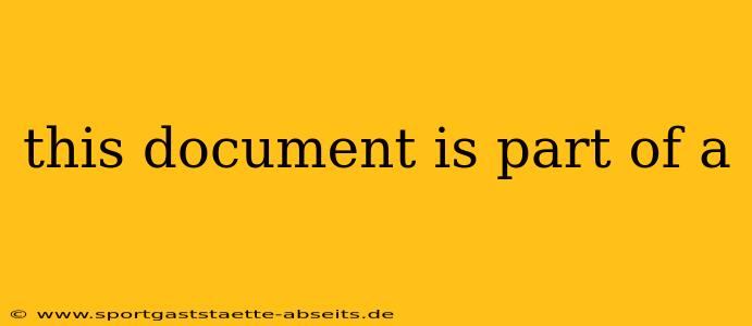 this document is part of a